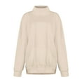 thumbnail image 6 of AGWOLF Womens Oversized Sweatshirts Long Sleeve Mock Neck Pullover with Pockets Casual Solid Color Shirts Fashion Y2K Clothes, 6 of 7