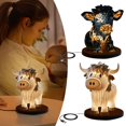 thumbnail image 7 of Senew  Night Lights Cyddersly Beautiful Cow Table Lamp Living Room Bedroom Dormitory Bedside Lamp Official Design Table Lamp Dark Blue One Size, 7 of 7
