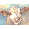 thumbnail image 2 of Charest, Doris 14x12 Gold Ornate Wood Framed with Double Matting Museum Art Print Titled - Watching Cattle 1, 2 of 4