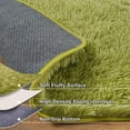 thumbnail image 6 of Janvonne Fluffy Grass Green Area Rug for Bedroom Living Room Soft 6x9 Fuzzy Rugs Non-Shedding Indoor Plush Rug for Nursery Kids Room Dorm Room Home Decor, High Pile Shaggy Floor Carpets, 6 of 8