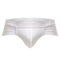 thumbnail image 2 of rygai U Convex Lift Hip Men Underpants Stretchy Low Waist Boxer Briefs for Inside Wear,White 3XL, 2 of 8