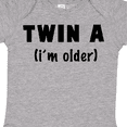thumbnail image 4 of Inktastic Twin a (i'm Older) Boys or Girls Baby Bodysuit, 4 of 5