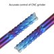 thumbnail image 3 of 10 Pieces for Nano Blue Coat Cutter CNC Router Milling Bits High Abrasion Resistance Tungsten Steel 0.8-3.175mm for Indu, 3 of 4