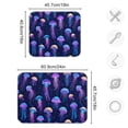 thumbnail image 4 of Yayeee Dish Drying Mat for Kitchen Counter 16"x18" Microfiber Absorbent Pad, Dark Blue Jellyfish Pattern, 4 of 7