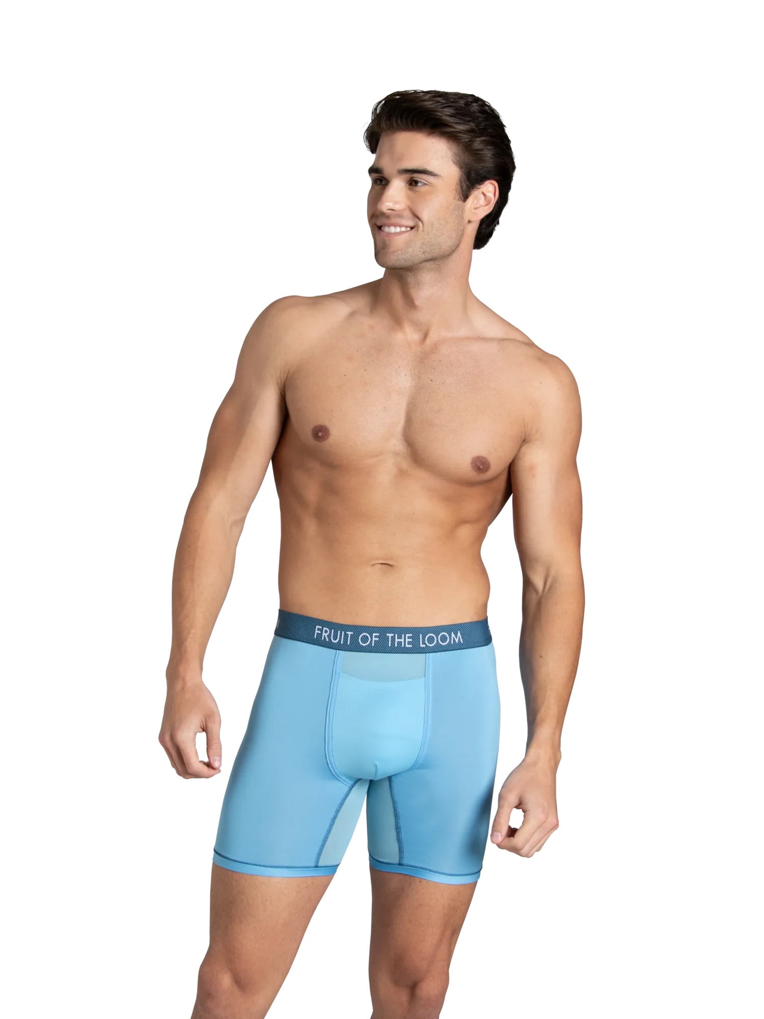 Fruit of the Loom Men's Performance Boxer Briefs - Cooling Mesh Zones, Quick Dry, Odor Control, 6-Pack Value Bundle