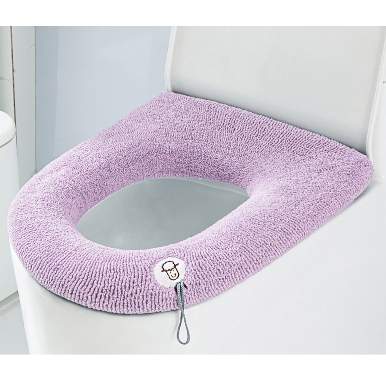 WEPRO Soft Bathroom Padded Toilet Seat Stretchable Fibres Easy To Fit