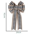 thumbnail image 4 of Coxeer Christmas Bows Linen DIY Large Ribbon Bows Wreath Bowknots Tree Topper Bows, 4 of 4