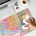 thumbnail image 4 of Long Mouse Pads for Desk,Pioneer Flower Floral Print Pattern Desk Mats on Top Of Desks, Desk Mouse Pad Extra Large with 3mm Non-Slip Base and Stitched Edge for Gaming,Office,Work,Home 31.5"x15.7", 4 of 6