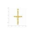 thumbnail image 2 of Primal Gold 14K Yellow Gold Hollow Crucifix Pendant with 18" Chain, 2 of 5