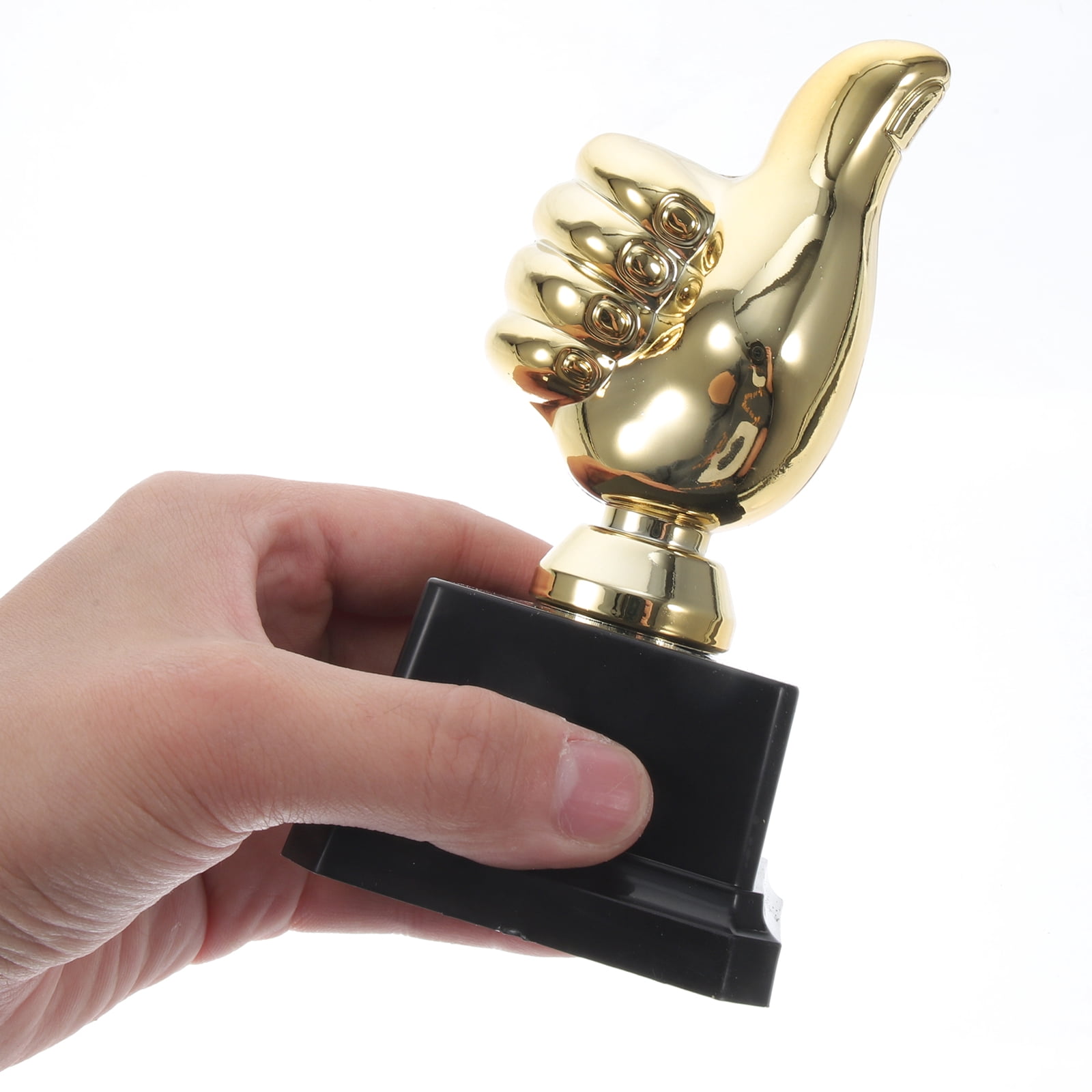 unbranded 8 Pcs Inflatable Trophy Game Party Prize Men and Women Child 13X6.3cm Golden
