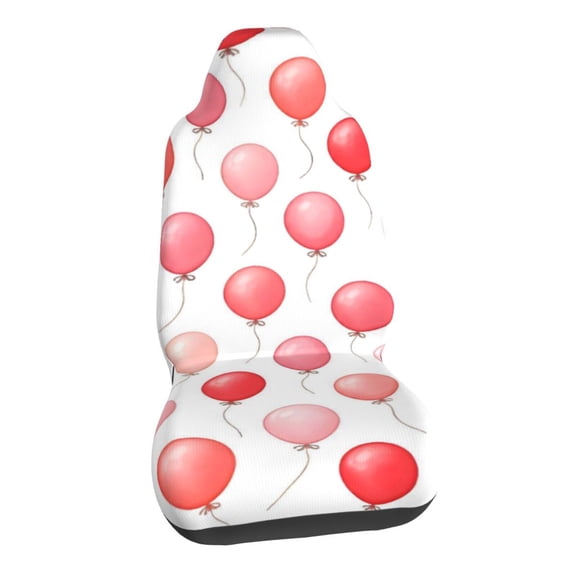 Pink & Red Balloon Car Seat Covers Stretch Car Seat Protectors Universal Fit