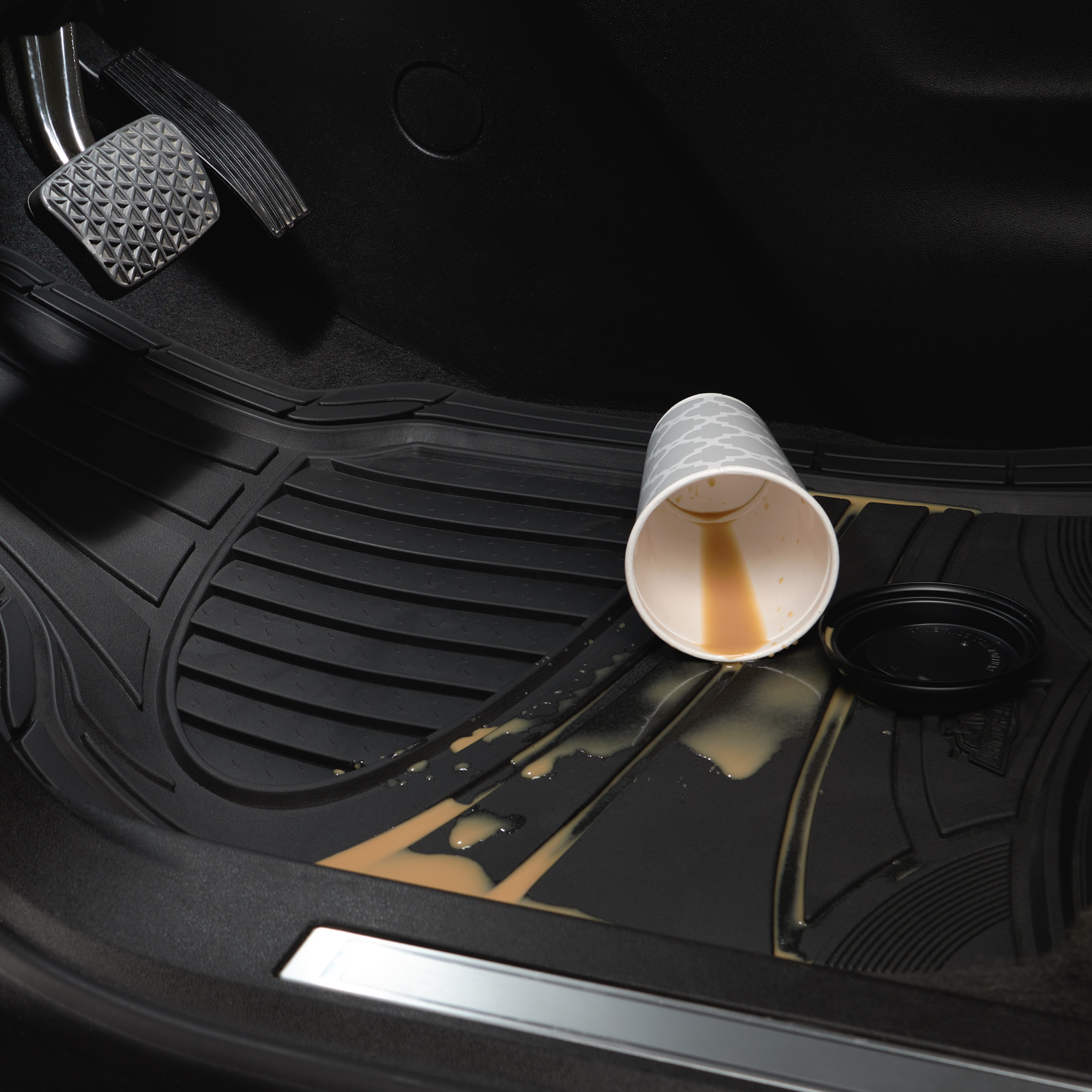 Armor All 4-Piece All-Weather Rubber Floor Mats, Black photo 8