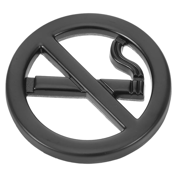 WORGEOUS Etiqueta adhesiva de Metal para no fumar, pegatina de recordatorio, señal de advertencia de no fumar