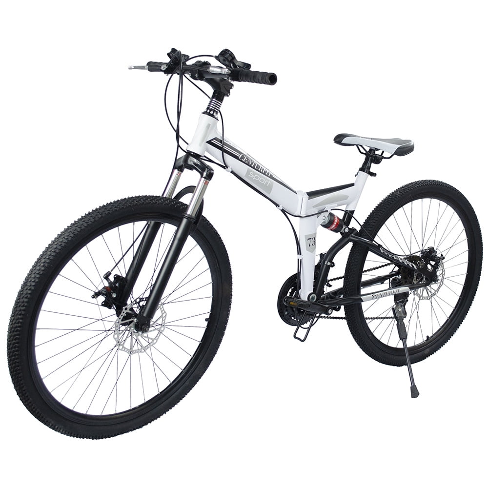 Bicicleta Montaña CENTURFIT Plegable R26 21 Velocidades Blanca