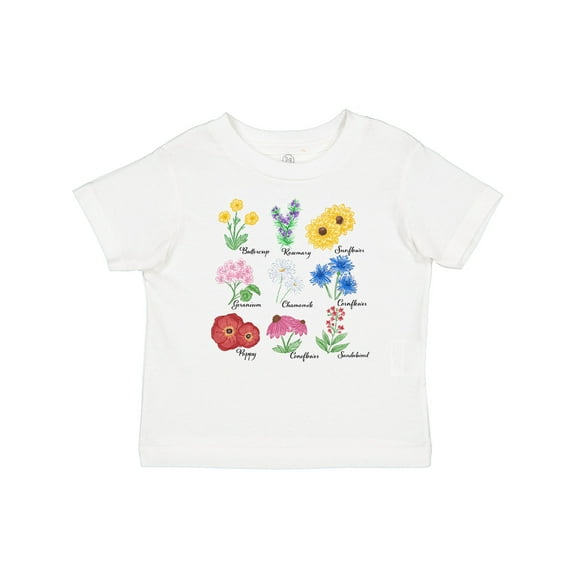 Inktastic Wild Flower Chart Boys or Girls Baby T-Shirt