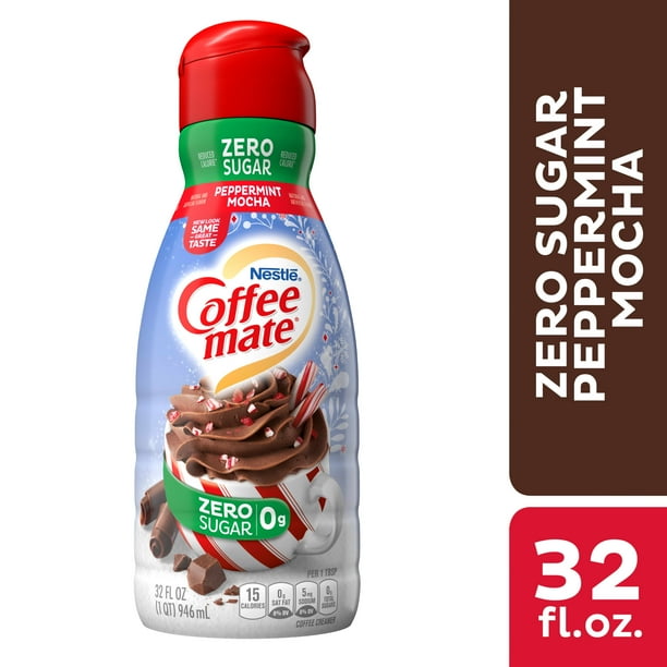Nestle Coffee Mate Zero Sugar Peppermint Mocha Liquid Coffee Creamer 32 Fl Oz - Walmartcom