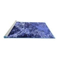 thumbnail image 2 of Ahgly Company Machine Washable Indoor Round Oriental Blue Industrial Area Rugs, 5' Round, 2 of 4