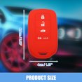 thumbnail image 4 of Unique Bargains Étui de Protection Intelligent pour Honda Accord EX EX L 2013-2018 Noir Rouge (Lot de 2), 4 of 6