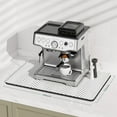 thumbnail image 2 of Coffee Mat, 12" x 19" Cute Coffee Bar Mats for Espresso Machine Station Accessories and Organizer, Hide Stain Rubber Backed Absorbent Dish Drying Pad for Kitchen Counter, White Strip, 2 of 7