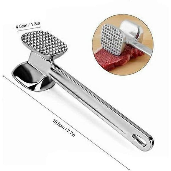 Meat tenderizer Double-sided spikes Meat mallet Meat mallet, model: Black