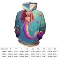 thumbnail image 2 of Cartoon Mermaid Seaweed 3D Print Hoodie Men Women Autumn Thin Pullover Sweatshirt Vintage Streetwear Tops, 2 of 6