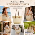 thumbnail image 7 of DAKIMOE Straw Beach Bag For Women Summer Boho Tote Bag Handbags Large Shoulder Purses Woven for Vacation, 7 of 7