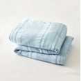 Better Homes & Gardens 3Piece Blue Waffle Stripe Comforter Set, Full