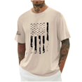thumbnail image 4 of Birdeem Chemises pour Hommes Hommes Imprimé Col Rond Décontracté Mode Manches Courtes Blouses Col Rond Chemises, 4 of 9