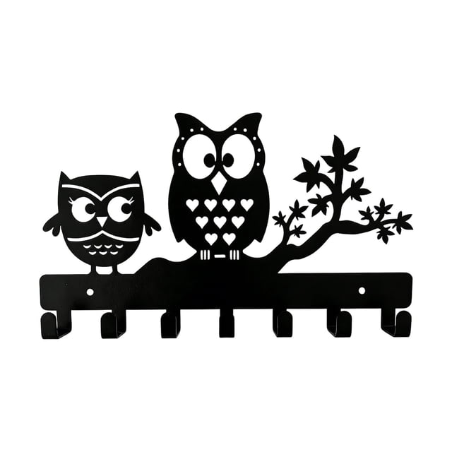 Wozhuo Clothes Hat Rack And Backpack Hanger Decor For Storage Living Room Hallway Office Gift Black Easter Home Decor