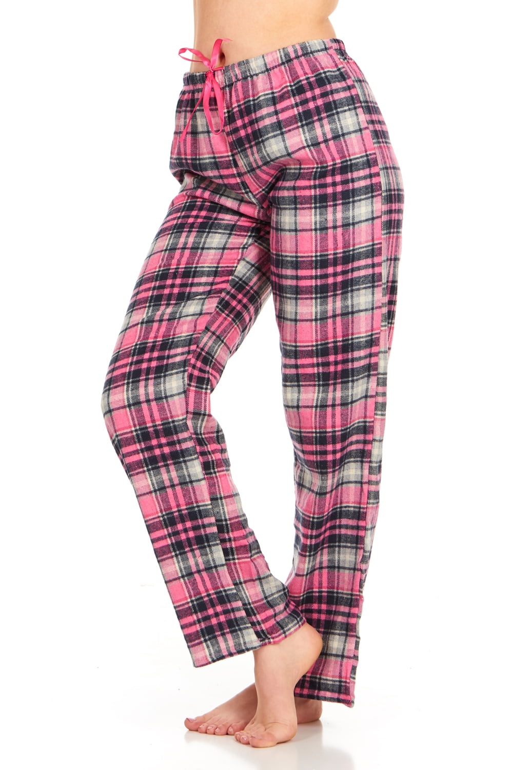 Womens Flannel Pajama Pants, Long Novelty Cotton Pj Bottoms
