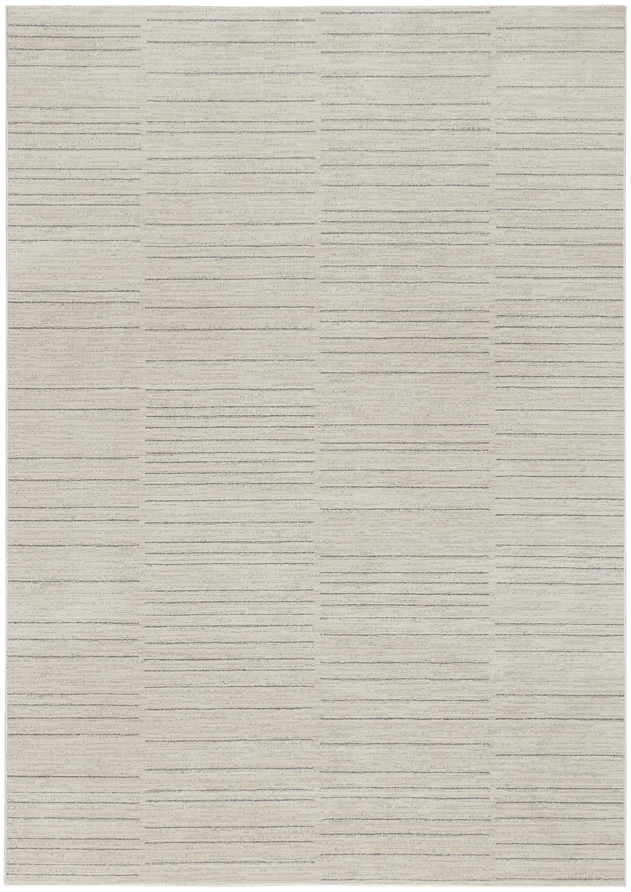 Nourison Santa Cruz Abstract Ivory Grey 5'3" x 7'3" Area Rug (5x7)