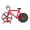 Red, variant on SPRING PARK Stainless Steel Bicycle Pizza Cutter Bike Dual Slicer Chopper Home Kitchen