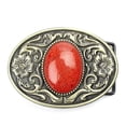 thumbnail image 1 of Antique Vintage Arabesque Turquoise Western Cowboy Belt Buckle Pattern, 1 of 4