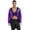 Purple, variant on iiniim Men's Circus Ringmaster Tailcoat Jacket Sequin Mesh One-button Coat Costume for Halloween Black M