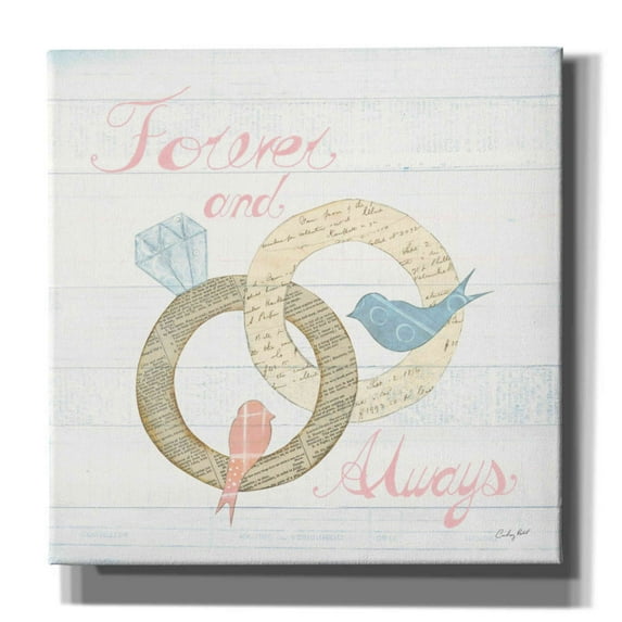 Epic Graffiti 'Lovebirds II' by Courtney Prahl, Canvas Wall Art, 26"x26"