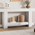thumbnail image 4 of Gaderth 63 Inch Entryway Console Table With 2 Tier Open Storage, Long Wooden Sofa Accent Table For Behind Couch, Modern Farmhouse Hallway Table For Living Room Entrance Foyer Corridor, 4 of 7