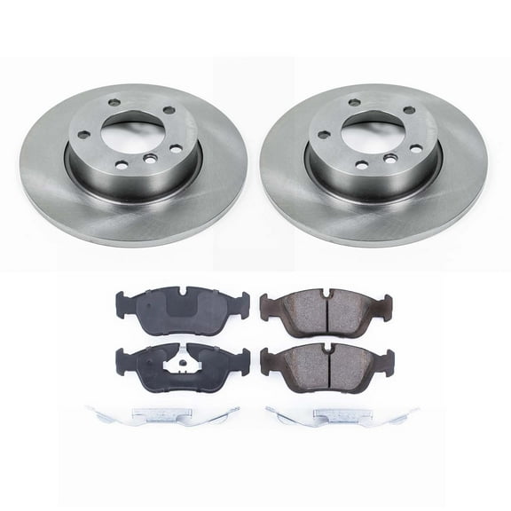 Ultimate Brakes Front Ceramic Brake Pad and Rotor Kit with Hardware WM80489