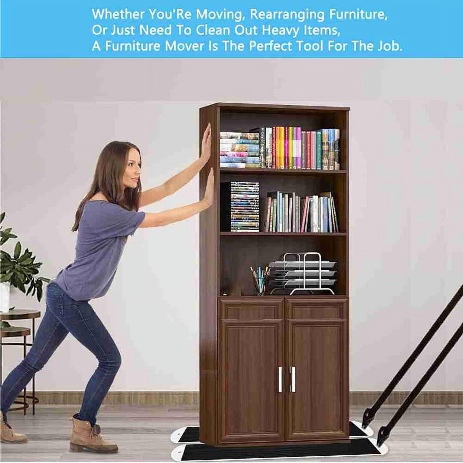 2 Pcs Large Appliance Slider with Pull Strap,Pull Furniture Slides,Moving Furniture Gliders Heavy Duty Sliding Sheet