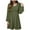 Army Green, variant on GEWSEY Womens 2025 Casual Dress Smocked Crewneck Button Up Long Sleeve Empire Waist A-Line Mini Dress Pink, 2XL