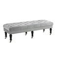 thumbnail image 1 of Linon Isabelle Velvet Tufted Bench, Multiple Sizes and Colors, 1 of 2
