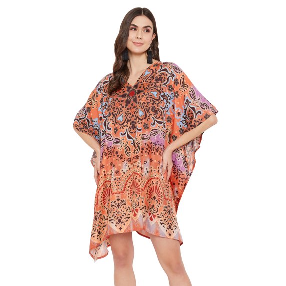 Gypsie Blu Women's Plus Size Kaftan Dresses for Women Long Maxi Dress