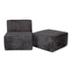 thumbnail image 3 of Sofa Cama M&E MUEBLES Fernanda Gris Oxford Con Taburete, 3 of 13