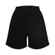 thumbnail image 3 of Pantalones Cortos de Piernas Anchas para Mujeres Lino de Color Sólido, Cintura Elástica Cómoda Longitud Regular, 3 of 7