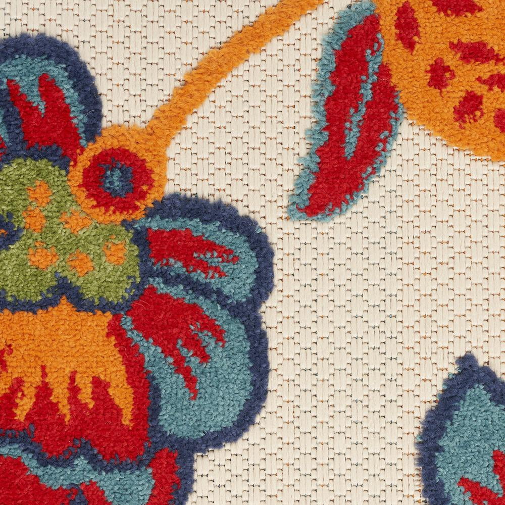 Nourison Aloha Indoor/Outdoor Multicolor 7'10" x 10'6" Area Rug, (8x11)