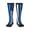 3 Black, variant on Women's Knee High Socks Thin Blue Line America Flag Outdoor Casual Tube Socks