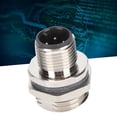 thumbnail image 4 of Conector de Zócalo Montado en Panel, Adaptador de 4 Pines Adaptador de Enchufe de Enchufe Conector Impermeable Al Conector para la Instalación para la Industria, 4 of 7