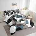 thumbnail image 3 of Feelyou Vintage Geometric Twin Bedding Sets 7-Piece for Adult, Chic Abstract Bedding Comforter Set, Minimalst Mid Century Sheet Sets, Breathable Home Decor, 3 of 7