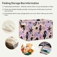 thumbnail image 5 of Storage Bins with Handle Fabric Organizer Basket Foldable Box 1 Pack Seahorse Coral Seashells 14.2x10.2x8.3, 5 of 8