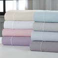 thumbnail image 2 of Benzara BM202970 Prato King Size Cotton Sheet Set with 400 Thread Count, Gray - 4 Piece, 2 of 2