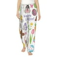 thumbnail image 2 of Kdxio Women's Comfy Stretch Happy Easter1Print Drawstring Pajama Pants-Small, 2 of 9